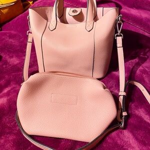 Dusty Pink Tote and Poche. Very beautiful, never been used. For school or office